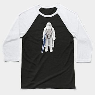 Vintage Snow Soldier, White Border Baseball T-Shirt